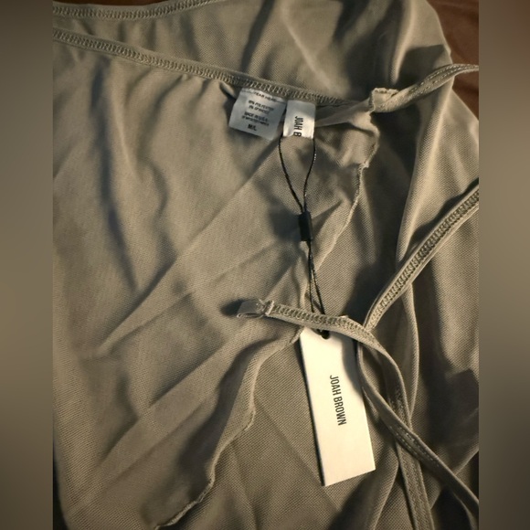 Joah Brown Wrap Skirt in Dew Mesh NWT M/L - Picture 7 of 7